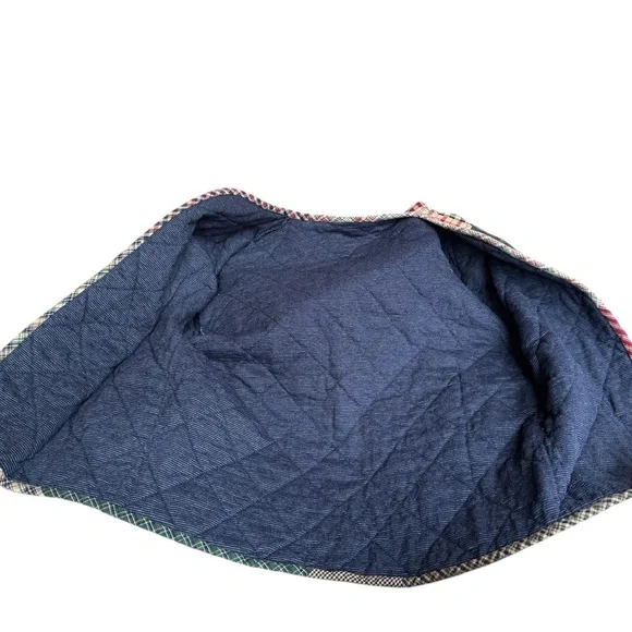 Vintage Quilted Patchwork Plaid Open Blazer w/Patch Pockets - Picture 5 of 5